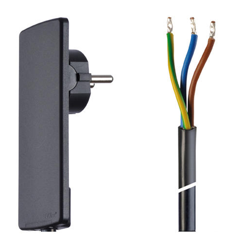 Featured image for “EVOline Plug with connection cable / Black / 150cm”