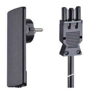 EVOline Plug met stekerbare connector 3-polig / Wit / 150cm-0