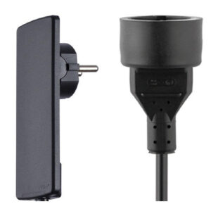 EVOline Plug met contra stekker / Plug Wit / Kabel Wit / 150cm-0