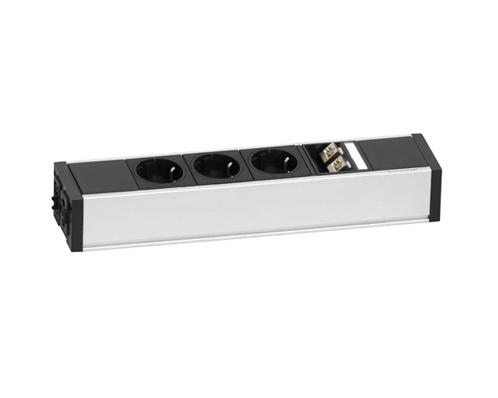 Featured image for “EVOline U-Dock DATA SMALL / 3x sockets / 2x RJ45 / no mounting lashes”