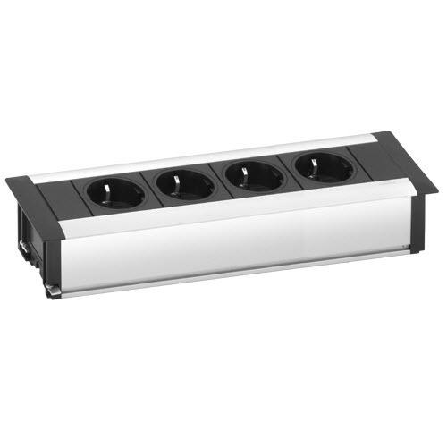 Featured image for “EVOline FrameDock MEDIUM / silver / 4x power socket”