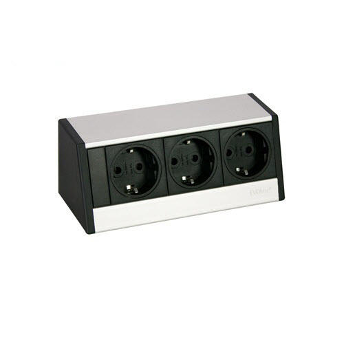 Featured image for “EVOline R-Dock SMALL / 3x power / no clamp / Silver”