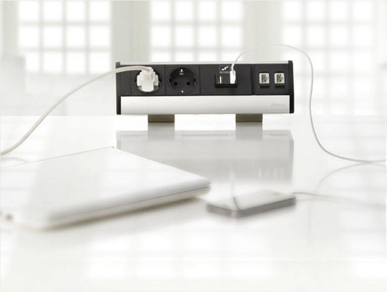 EVOline Dock SMALL / 3x power / no clamp / Silver-2022