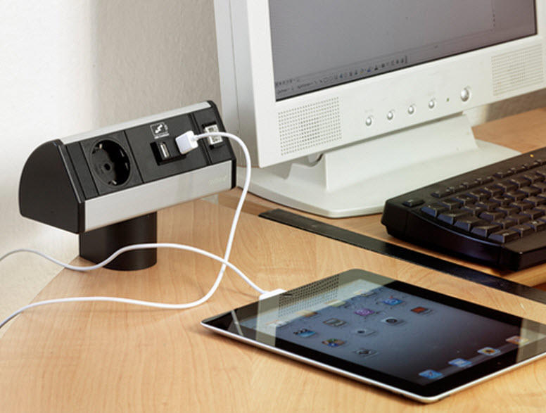 EVOline Dock SMALL / 3x power / no clamp / Silver-2024
