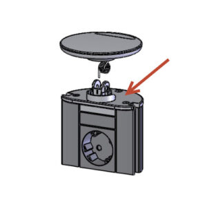 EVOline Port replacement rocker base / Color black