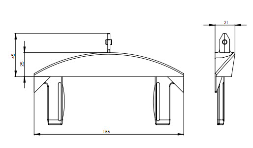 EVOline Bridge cable tray/ floor tray/ cable bridge Wirelane adapter-1629