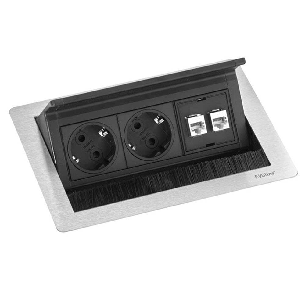 EVOline FlipTop Push Data S - stainless steel - EVOlineStore