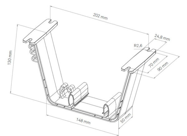 EVOline Rail 150mm for U-Dock-3042