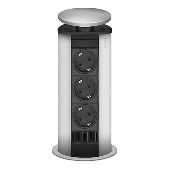 Featured image for “EVOline Port Cable Guide / Silver / 3x pop up socket”