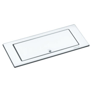 EVOline Backflip white glass top / 2x power socket / 1x USB Charger-0 EVOline Backflip white glass top / 2x power socket / 1x USB Charger-0