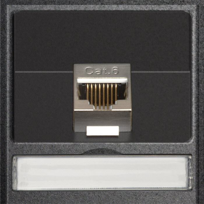 Featured image for “EVOline 1x RJ45 modular CAT6 module / replacement part”