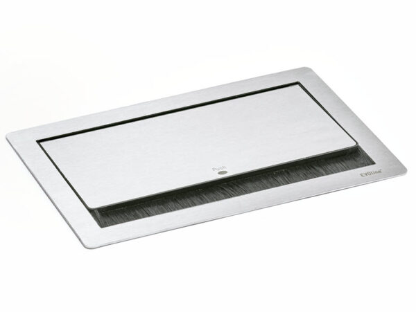 EVOline Fliptop Push M / Netbox 4x power socket / White painted-3480