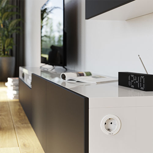 EVOline One - power socket cover ring white - EVOlineStore