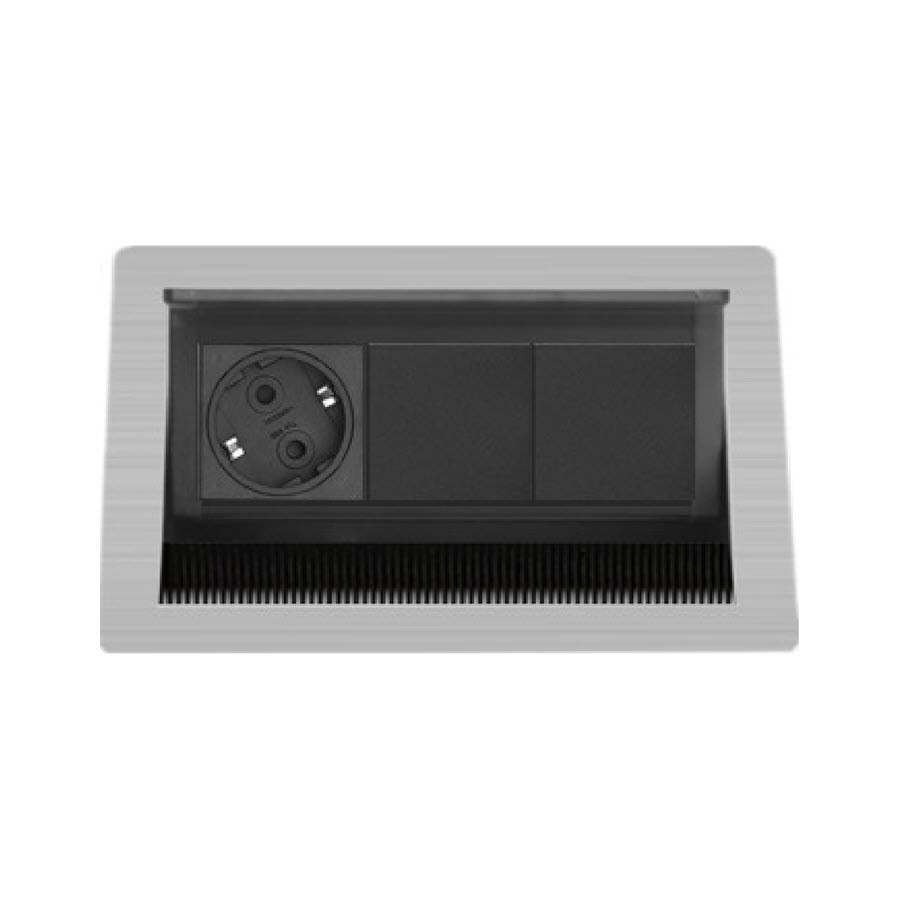 EVOline Fliptop Push S-1-2 1x power sockets, 2x empty slot - EVOlineStore