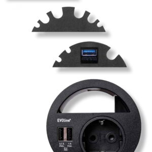 EVOline Circle80 + modules – black – EVOlineStore EVOline Circle80 + modules - black - EVOlineStore