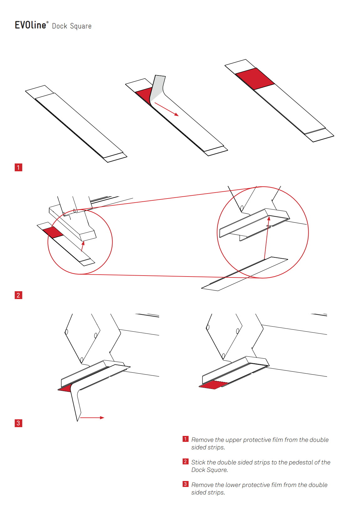 EVOlineStore - Mounting Adhesive tape - Dock Square