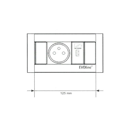 EVOline FrameDock - 1x BF 1x USB size - EVOlineStore