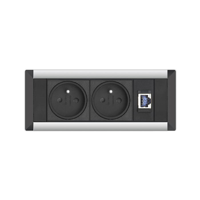EVOline FrameDock - 2x BF 1x RJ45 Reichle&deMassari - EVOlineStore