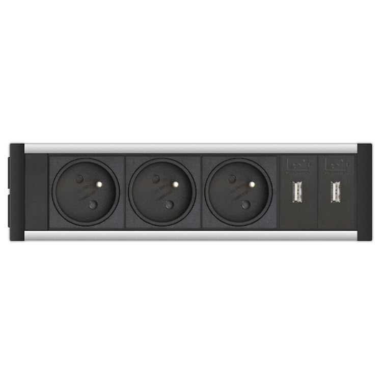EVOline U-Dock (BF) 3x power 2x USB charger - EVOlineStore
