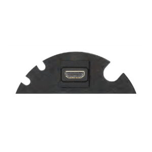 EVOline Circle80 - 3fold cable guide + HDMI - Black - EVOlineStore 500x500