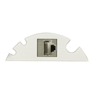 EVOline Circle80 - 3fold cable guide + RJ45 - White - EVOlineStore 500x500