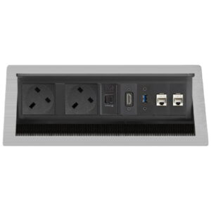 EVOline FlipTop Push Multimedia L Netbox 2x power (UK-style) - EVOlineStore