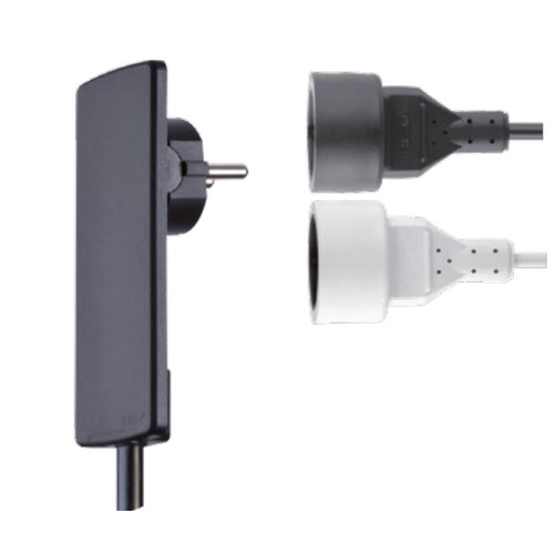 Featured image for “EVOline Plug with socket coupling / Black / 300 cm”