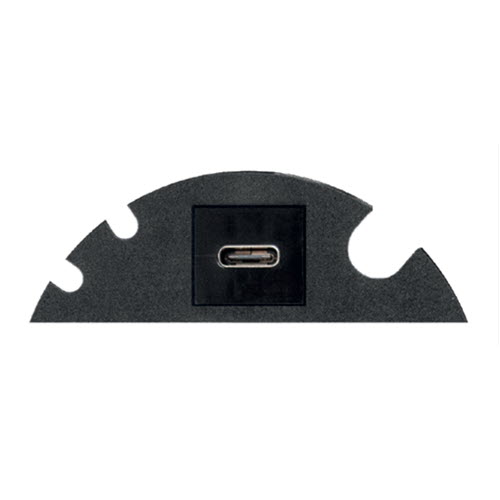 EVOline-Circle80-cover plate-USB-C multimedia