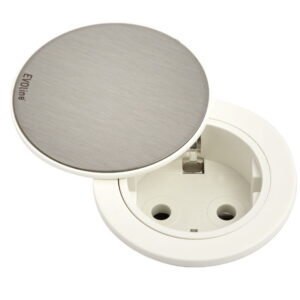 EVOline-One-white-VDE-socket-black-stainless-steel-cover-EVOlineStore
